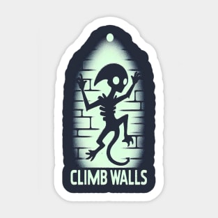 Climb walls Sticker